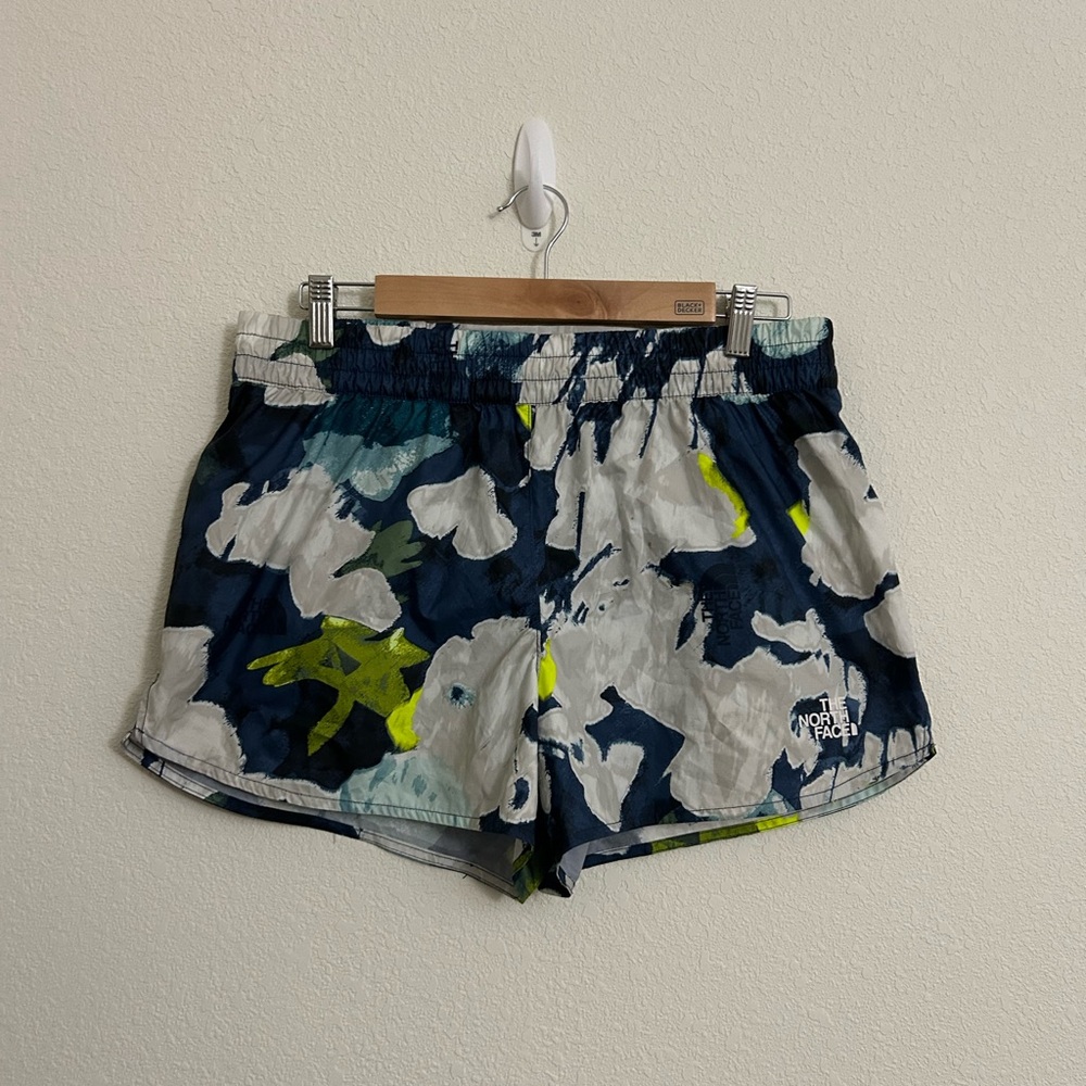 The North Face Women's Athletic Shorts - Blue and White